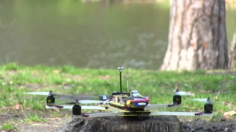 Copter\drone  fly up Stock Footage 37296083