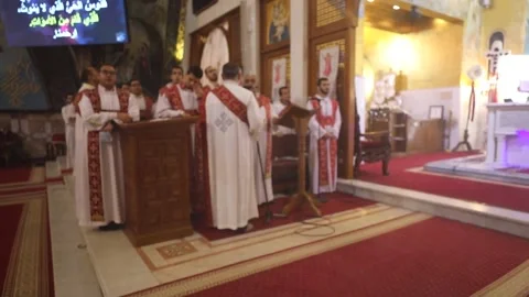 Coptic Orthodox celebrates Easter in Cairo, Cairo, EG - 24 Apr 2022 Video stock 204123103