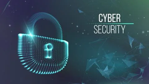 Coputer internet cyber security background. Cyber crime vector illustration Stock Illustration