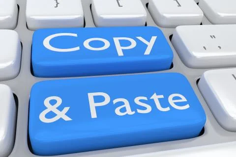 Copy and Paste concept Stock Illustration