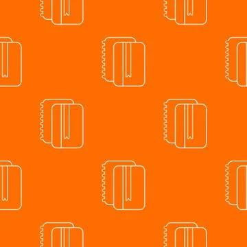 Copy book pattern vector orange 스톡 일러스트
