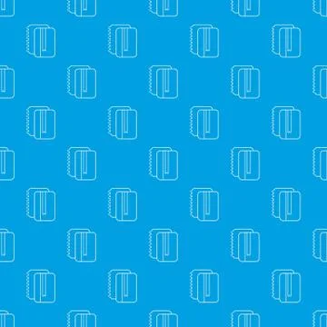 Copy book pattern vector seamless blue Illustrazione stock