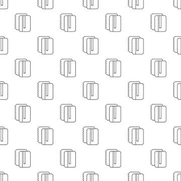 Copy book pattern vector seamless Illustrazione stock