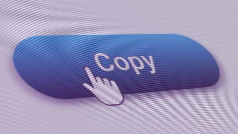 Copy Button Click Extreme Close Up Stock Footage 148150331