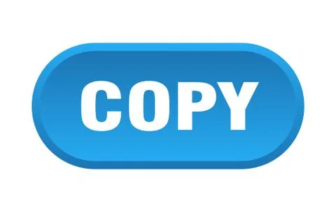 Copy button. copy rounded blue sign. copy Stock Illustration