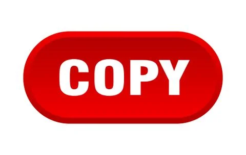 Copy button. copy rounded red sign. copy Stock Illustration