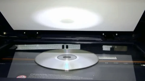 Copy cd drive using the copier Stock Footage 71926477