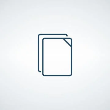 Copy content or document icon. Copy file symbol. Stock vector illustration Stock Illustration