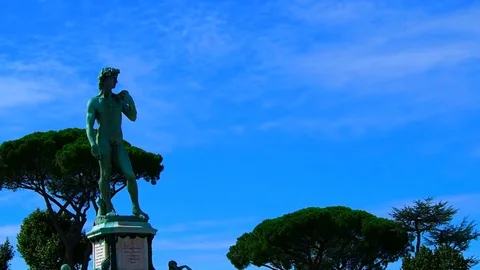 Copy of David of Michelangelo, Florence Stock Footage 81102793