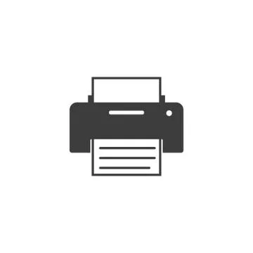 Copy, device, printer icon. Vector illustration, flat design. Stock Illustration