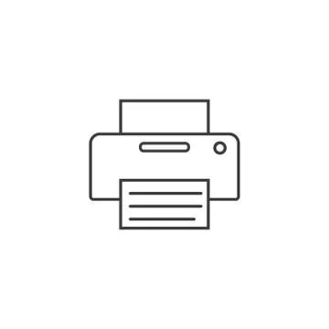 Copy, device, printer icon. Vector illustration, flat design. 스톡 일러스트