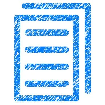 Copy Document Grunge Icon Stock Illustration