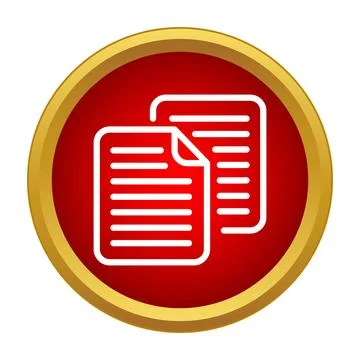 Copy document icon creating a file duplicate Stockillustratie
