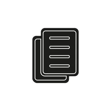 Copy file icon, document icon Stock Illustration