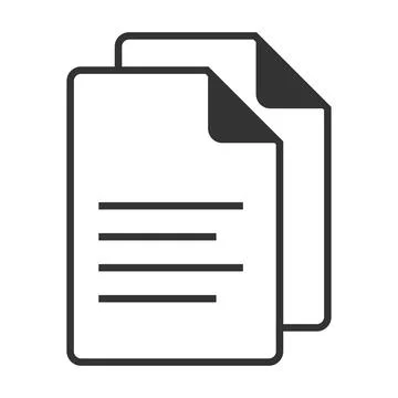 Copy file icon. Dublicate document illustration symbol. Sign app button vecto Stock Illustration
