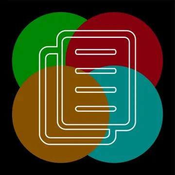 Copy file vector icon Stock Illustration