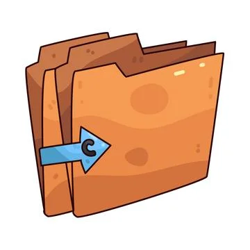 Copy Folder illustration Illustrazione stock