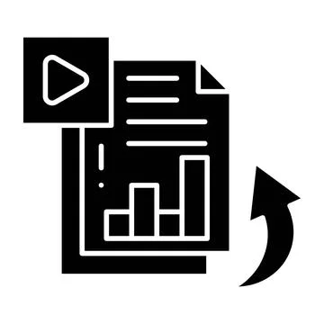 Copy Glyph Icon Stock Illustration