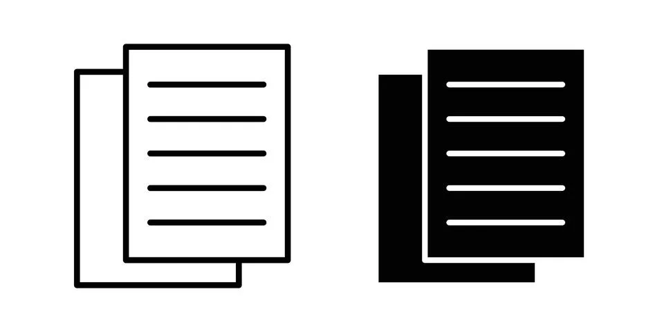 Copy icon concept. best for web design Stock Illustration