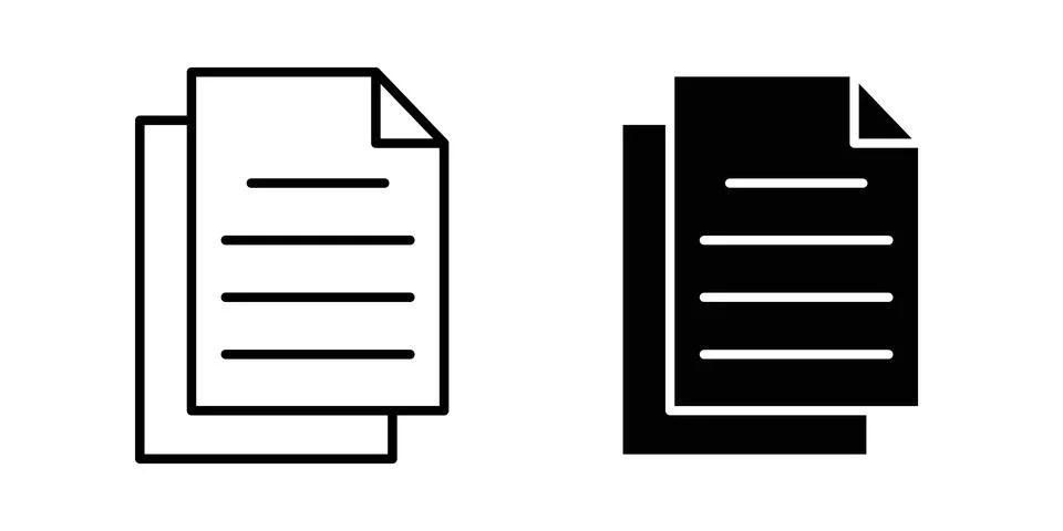 Copy icon illustration. Pixel perfect vector graphics イラスト素材