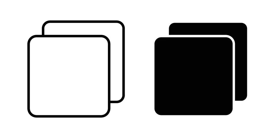 Copy icon Illustration set. Vector Eps10 for apps イラスト素材
