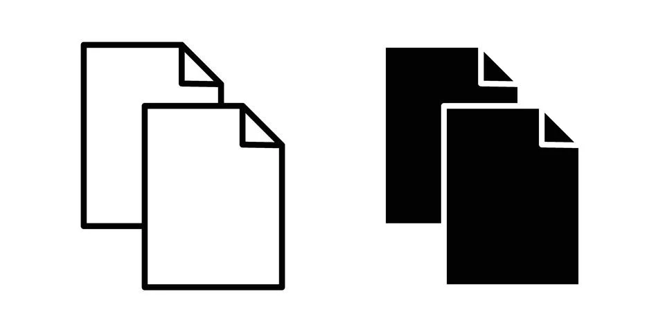 Copy icon or illustration vector symbols イラスト素材