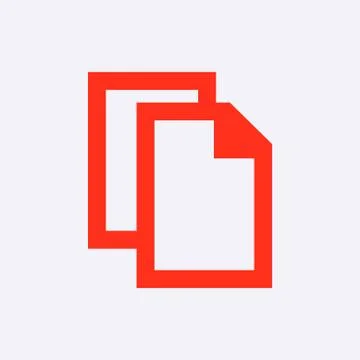 Copy icon stock vector illustration flat design 스톡 일러스트