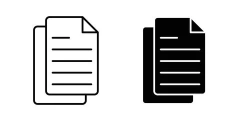 Copy icon symbol. Flat Vector illustration Illustrazione stock