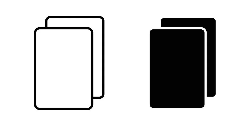 Copy icon vector editable eps10 Illustrazione stock