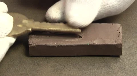 Copy key on clay Stock Footage 43011094