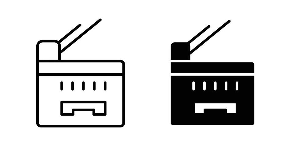 Copy Machine icon design. Simple Vector illustrations.. 库存插图