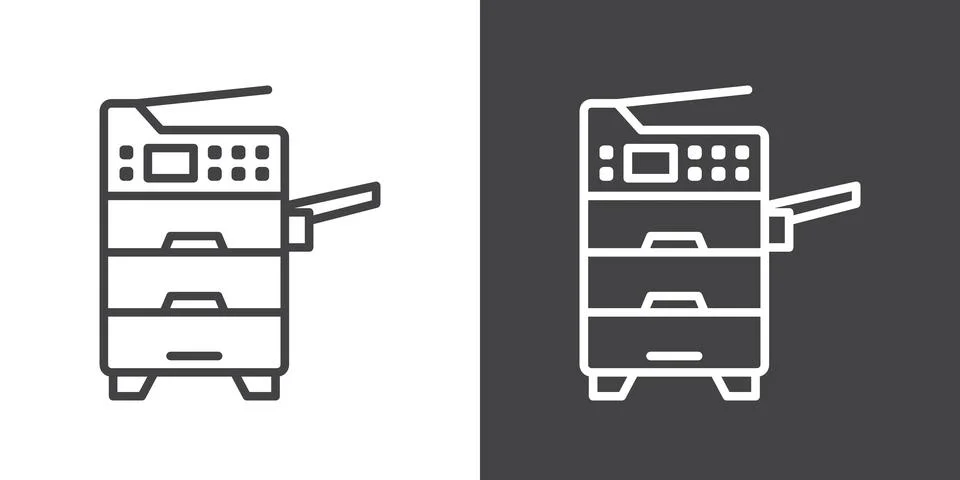 Copy Machine Icon 库存插图