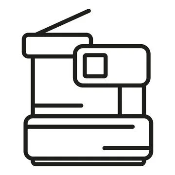 Copy machine icon outline vector. Digital print イラスト素材