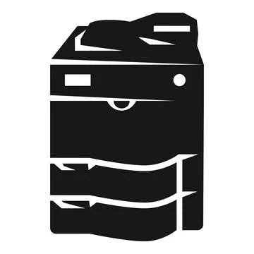 Copy machine icon, simple style Stock Illustration