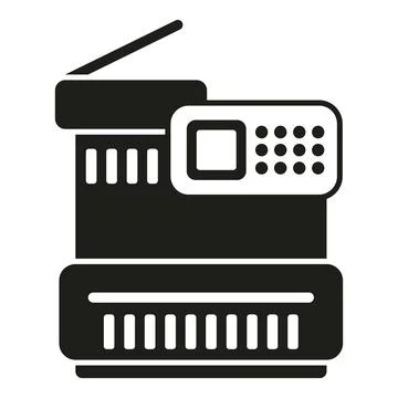 Copy machine icon simple vector. Digital print Ilustración de archivo