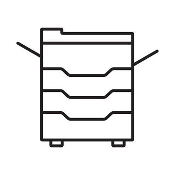 Copy machine icon vector for graphic design, logo, website, social media, mob イラスト素材