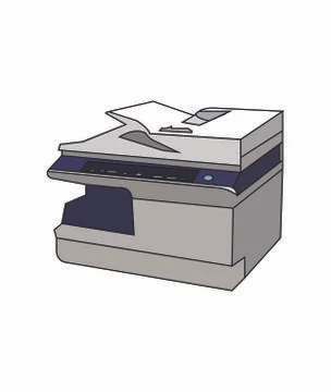 Copy machine Illustrazione stock