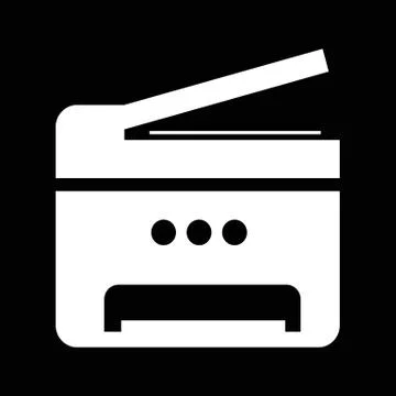 Copy Machine Multifunction printer icon illustration design Stock Illustration