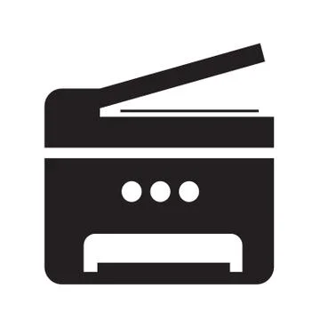 Copy Machine Multifunction printer icon illustration design Stock Illustration