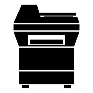 Copy machine Printer Copier for office Photocopier Duplicate equipment icon b 스톡 일러스트