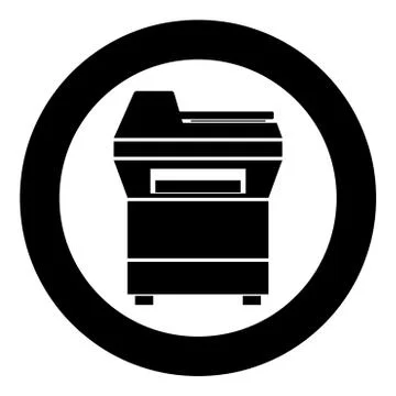 Copy machine Printer Copier for office Photocopier Duplicate equipment icon i 스톡 일러스트