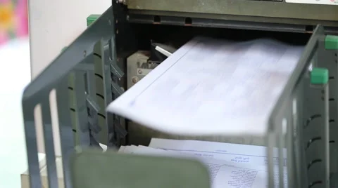 Copy machine is working Stock Footage 41908046