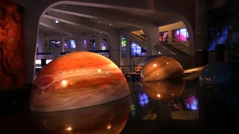 Copy model of solar system planet Stock Footage 83498852