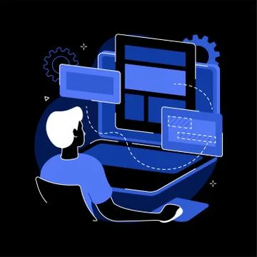 Copy optimization abstract concept vector illustration. Stock Illustration