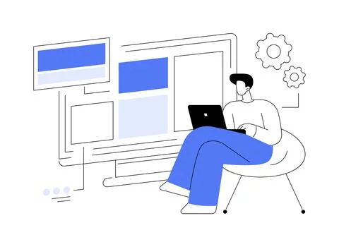 Copy optimization abstract concept vector illustration. Stock Illustration