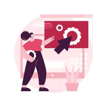 Copy optimization abstract concept vector illustration. Illustrazione stock