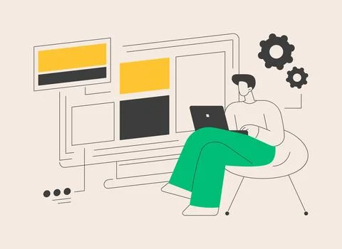 Copy optimization abstract concept vector illustration. 스톡 일러스트