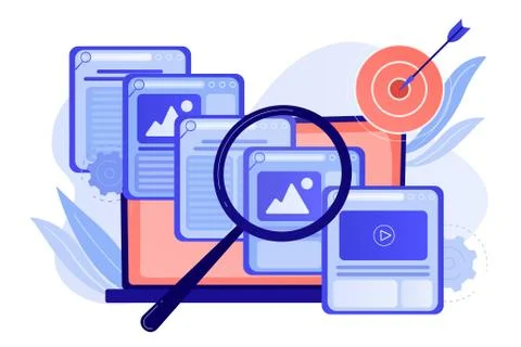 Copy optimization concept vector illustration Illustrazione stock