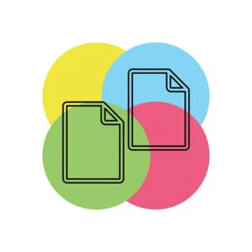 Copy or Duplicate document icon Stock Illustration