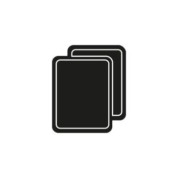 Copy or Duplicate document icon - web page symbol - office file format Stock Illustration